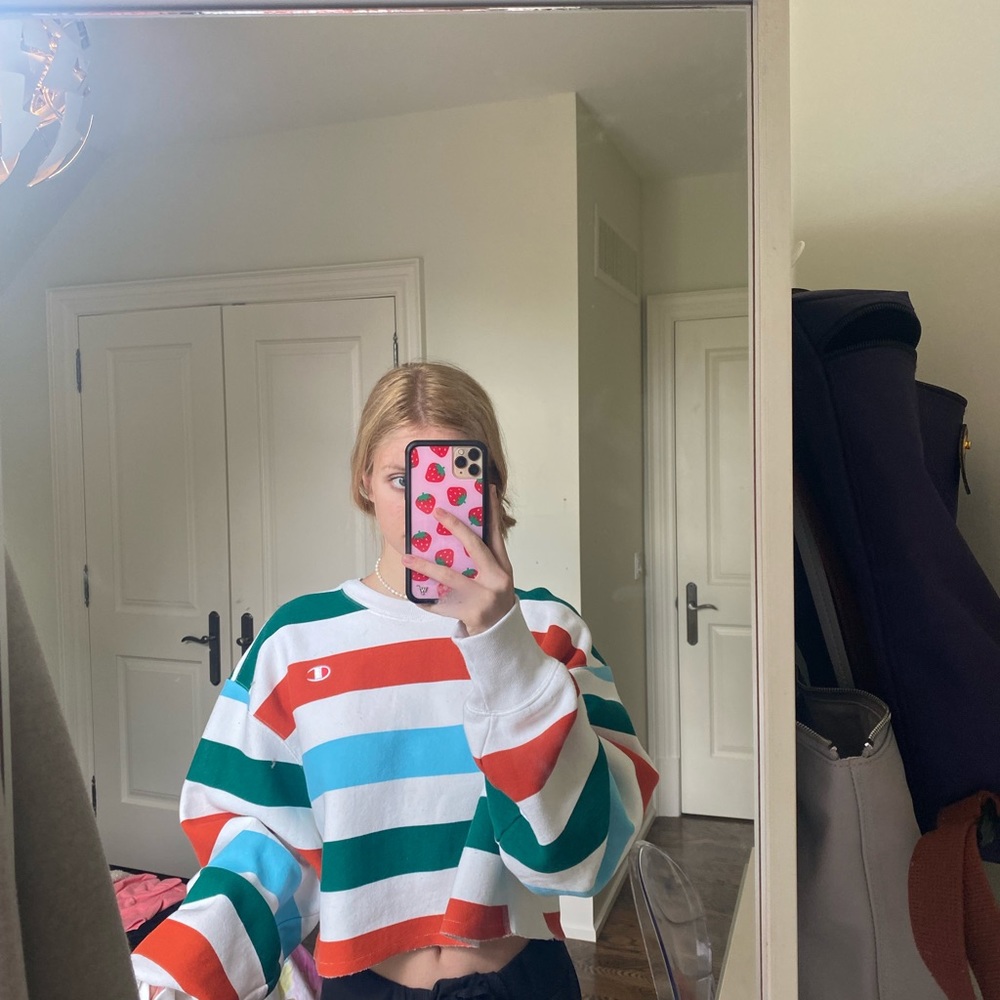 Cropped champion crew-neck